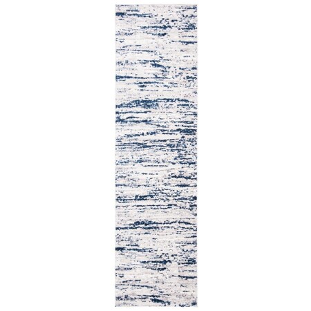 Safavieh 2 ft.-2 in. x 16 ft. Amelia 700 Rectangle Rug - Grey & Navy ALA768B-216
